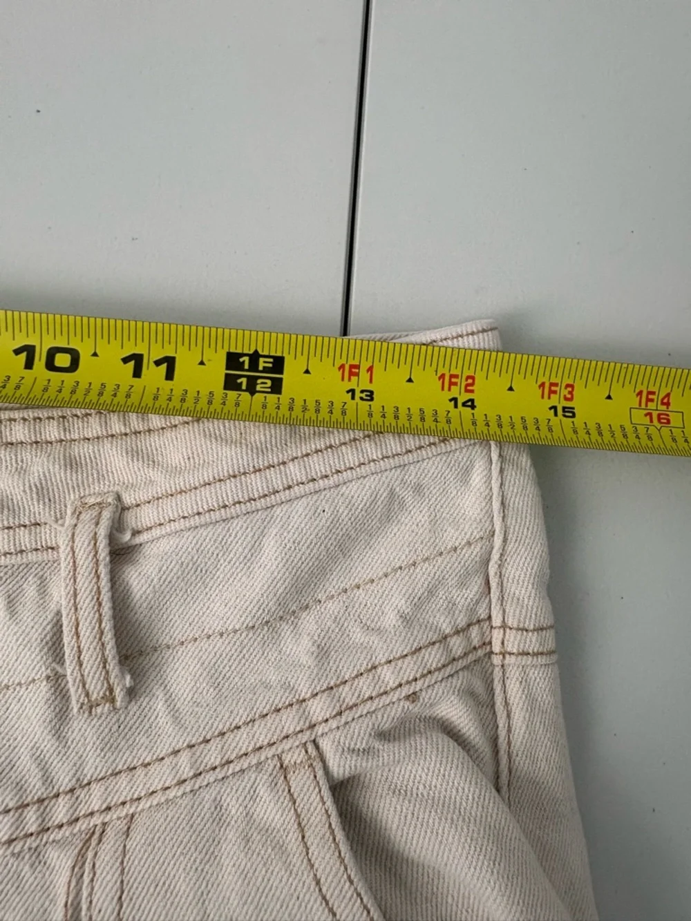 We The Free Women’s Pleated High Rise Balloon Leg Pants Size 27 White Boho - Picture 7 of 10